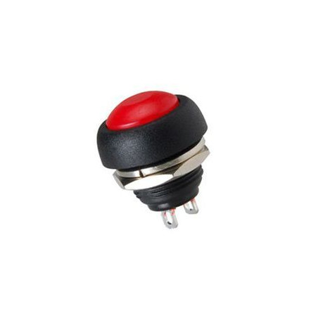 Çin DC184-KR ,Montaj 12mm,Kontak-1A,Kırmızı Yaylı,M12 Buton