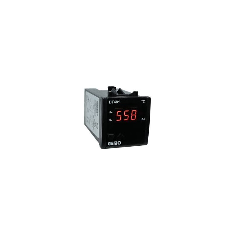 Gemo DT481-230VAC-R ,Ebat 48x48mm,Besleme 110v..220vac,Sensör TC-J,Çıkış Ssr,Isı Kontrol Termostat