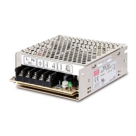 Meanwell LRS-50-12 ,Besleme 110v..220vac,Çıkış 12vdc 4.2 Amper,Güç 50w,Smps,Güç Kaynağı