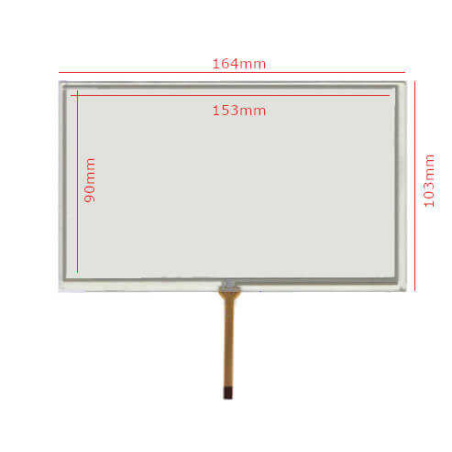 Çin TOUCH-7.0D ,Model 7.0 ,Ebat 165x100mm,Alt Soket 4pin,Dokunmatik Cam Touch