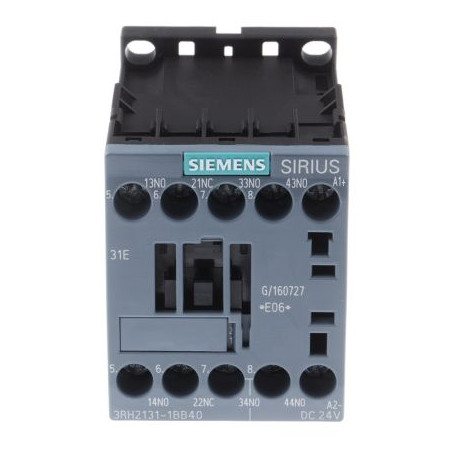 Siemens 3RH2131-1BB40 ,Bobin 24vdc,Güç 4kw 9 Amper,Kontak-3P 1K,Mini Kontaktör