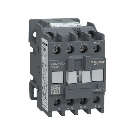 Schneider LC1E0610M5 ,Bobin 220vac,Güç 2.2kw 6 Amper,Kontak-3P 1A,Kontaktör