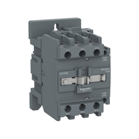 Schneider LC1E65M5 ,Bobin 220vac,Güç 30kw 65 Amper,Kontak-3P 1A1K,Kontaktör
