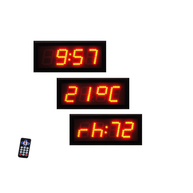 İnfosan IBCKN04-DIM-ALU-IRUK SR ,Besleme 220vac,Ebat 50x20cm,Tek Yön, Isı-Nem-Saat Gösterge