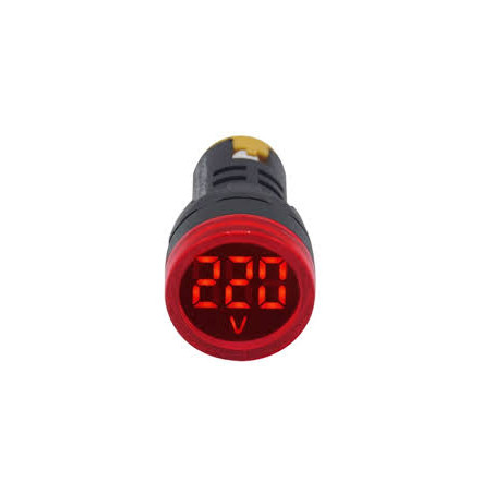 Tork AD116DSV-K ,Kırmızı-24v..550vac,M22 Voltmetre