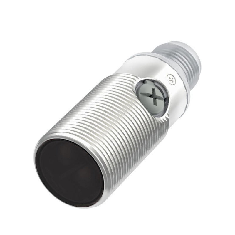 Lanbao PSMT-BC100DPB-E2 ,Ebat M18x35mm,Ölçüm 5..100cm,Çıkış,PNP-NO NC,Besleme 10v..30vdc,M12 4pin,Cisim Fotosel