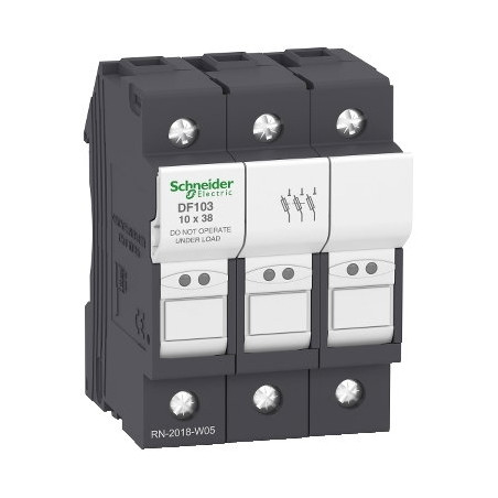 Schneider DF103 ,10x38mm,3-Faz 3x32a,Kartuş Sigorta Yuva