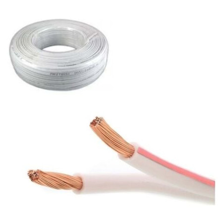 Koç H05VV-F 2x0.75 ,Kesit 0.75mm ,2-Damar Çok Telli,1mt Kırmızı-Beyaz TTR Kablo