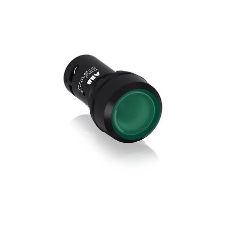 Abb CP1-13G-10 ,Montaj 22mm,Kontak-1A,Yeşil-220v Yaylı,Kompakt M22 Buton