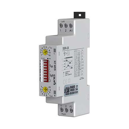 Entes SSR-2X ,Ray Dın,Besleme 220vac,Kontak-2A2K,Sağ-Sol Röle