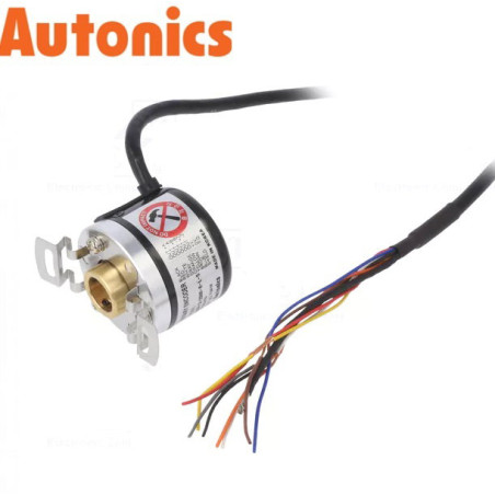 Autonics E40H12-500-3-T-24 ,Gövde 40mm,Delik 12mm,Besleme 12..24vdc,Çıkış 3-HTL 500-Pals,5-Kablo 2mt,Enkoder