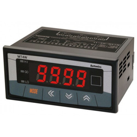 Autonics MT4W-AA-4N ,Ebat 96x48mm,Besleme 110v..220vac,Ölçüm 0..5A,AC Voltmetre