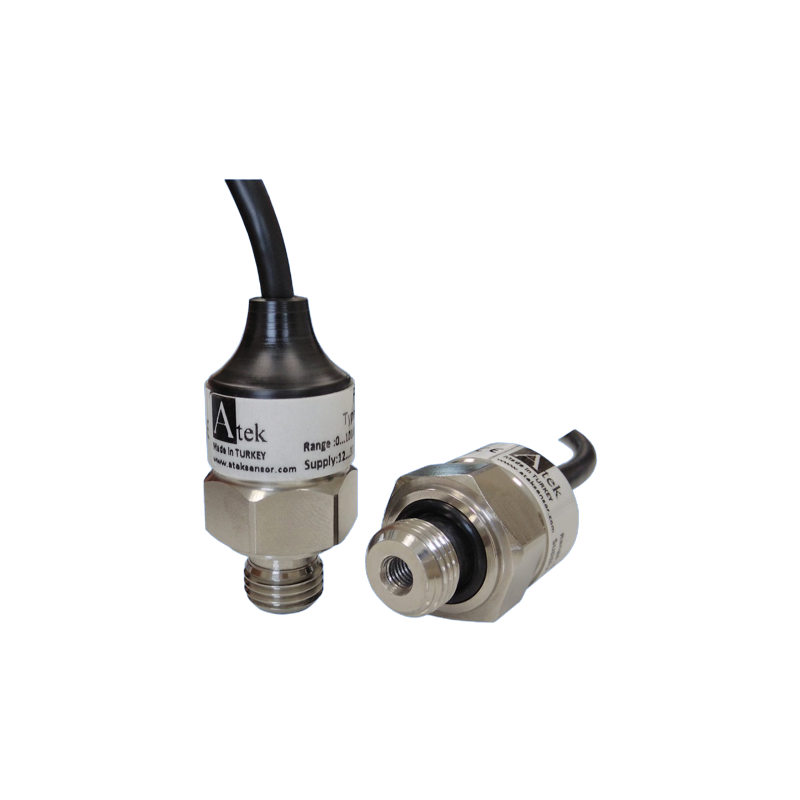 Atek BCT-22 0..-100mB -V34-G1 8-S3M ,Montaj 1 8 ,Ölçüm 0..-100mBar,Çıkış 1..9v,Besleme 12v..24vdc,Kablo 3mt,Vakum Sensör Transmi