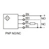 Autonics BRQP100-DDTA-P ,Ebat M18x65mm,Ölçüm 10cm,Çıkış PNP-NO NC,Besleme 10v..30vdc,4-Kablo 2mt,Cisim Fotosel