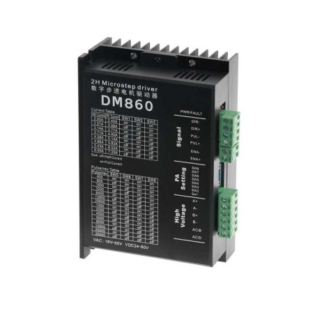 Jss-Motor DM860H ,Güç 24v..80vac dc 7.2 Amper,2-Faz 4-Kablo,Step Motor Sürücü