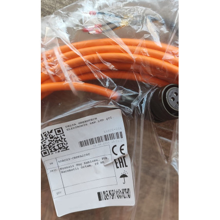 Delta DACS3-CRPFA220C ,ASD-B3,2kw..4.5kw,Pur-20mt,Frensiz,Servo Güç Kablo