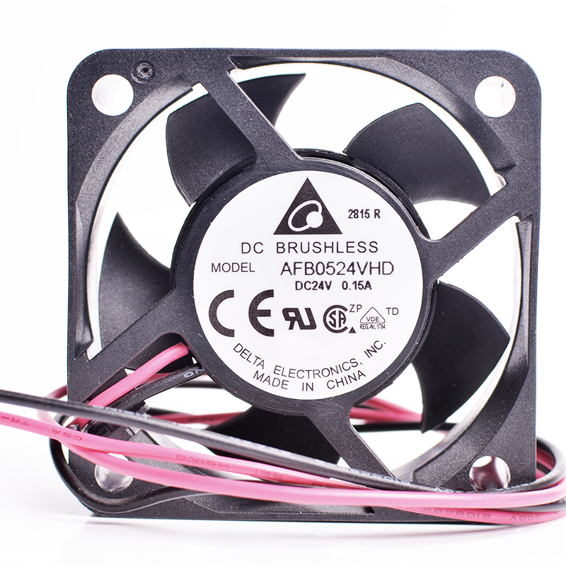 Delta AFB0524VHD ,Ebat 50x20mm,Besleme 24vdc 0.15A 2.4W,Hava 20-Cfm,2-Kablo Fan