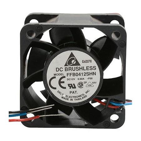 Delta FFB0412SHN-F00 ,Ebat 40x28mm,Besleme 12vdc 0.60A 6W,Hava 24-Cfm,3-Kablo Fan