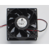 Delta FFB0912HHE ,Ebat 92x38mm,Besleme 12vdc 0.35A 4.2W,Hava 71-Cfm,2-Kablo Fan