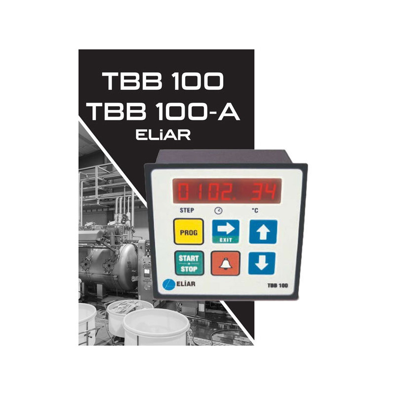 Eliar TBB100-MC ,Ebat 96x96mm,Çıkış Kontak-3A,Besleme 220vac,Sensör Pt100,Adım Isı Kontrol