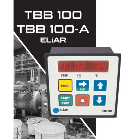 Eliar TBB100-MC ,Ebat 96x96mm,Çıkış Kontak-3A,Besleme 220vac,Sensör Pt100,Adım Isı Kontrol