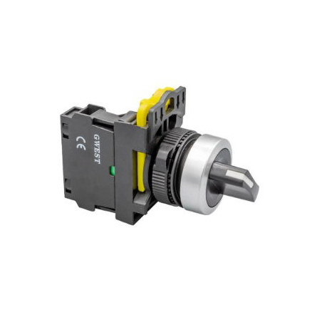 Gwest A5-10X FU ,Montaj 22mm,2-Konum Kontak-1A,Siyah Yaylı,M22 Anahtar