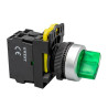 Gwest A5-20XSD ,Montaj 22mm,3-Konum Kontak-2A,Yeşil-220v Kalıcı,M22 Anahtar