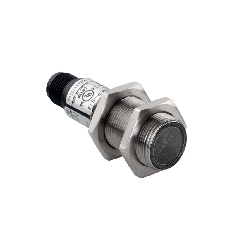 Leuze RK318M P-S12 50081345 ,Ebat M18x50mm,Ölçüm 4mt,Çıkış PNP-NO NC,Soket M12 4pin,Reflektör Fotosel