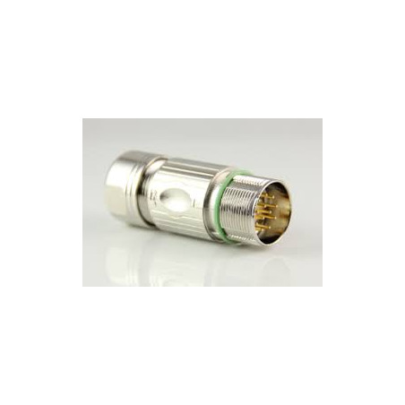Maojwei M623-12K ,Düz Seyyar,M23 12pin Erkek,Servo Enkoder Soket Konnektör