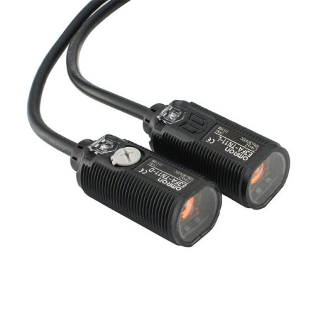 Omron E3FA-TN11 ,Ebat M18x45mm,Ölçüm 20mt,Çıkış NPN-NO NC,Besleme 10v..30vdc,4-Kablo,Karşılıklı Fotosel