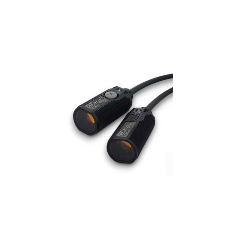 Omron E3FA-TP11 ,Ebat M18x45mm,Ölçüm 20mt,Çıkış PNP-NO NC,Besleme 10v..30vdc,4-Kablo 2mt,Karşılıklı Fotosel
