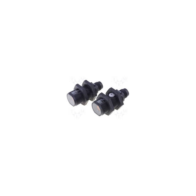 Omron E3FA-TP21 ,Ebat M18x45mm,Ölçüm 20mt,Çıkış PNP-NO NC,Besleme 10v..30vdc,Soket M12 4pin,Karşılıklı Fotosel