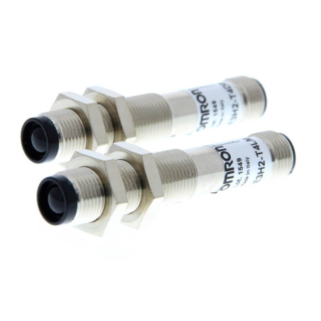 Omron E3H2-T4B4M-M1 ,Ebat M12x65mm,Ölçüm 4mt,Çıkış PNP-NO NC,Besleme 10v..30vdc,Soket M12 4pin,Karşılıklı Fotosel