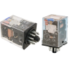 Omron MKS3PI-5-DC24,Bobin 24vdc,Kontak 3A3K- 10 Amper,Led,Yuvarlak-11pin,Röle