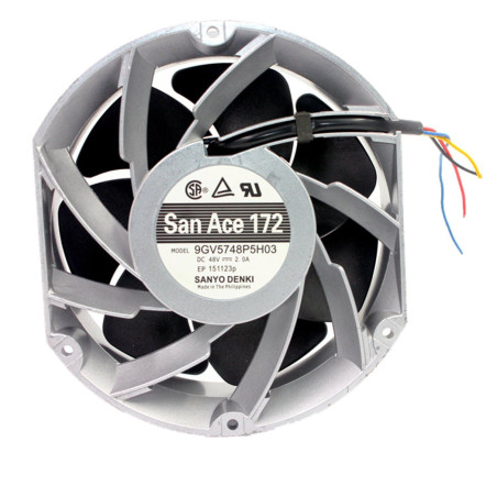 Sanyo 9GV5748P5H03 ,Ebat 172x150x51mm,Besleme 48vdc 2.0A 90W,Hava 170-Cfm,4-Kablo Fan