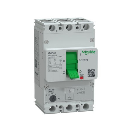 Schneider G20B3A125 ,GoPact,3-Faz 3-Kutup,125 Amper 25kA, 70 Ayarlı,Termik Şalter Devre Kesici