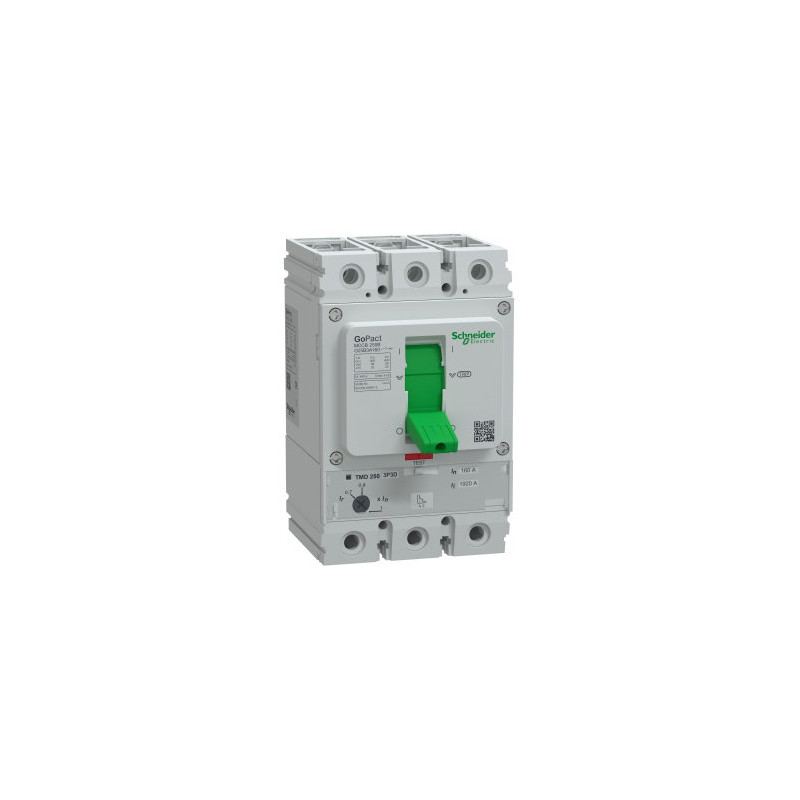 Schneider G25B3A160 ,GoPact,3-Faz 3-Kutup,160 Amper 25kA, 70 Ayarlı,Termik Şalter Devre Kesici