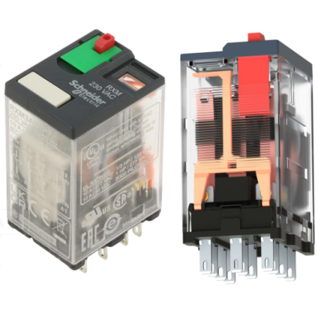 Schneider RXM3AB1P7 ,Bobin 220vac,Kontak 3A3K 10 Amper,Led,Kalın-11pin,Röle