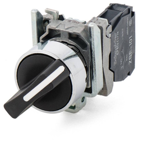 Schneider XB4BD21 ,Montaj 22mm,2-Konum Kontak-1A,Siyah Kalıcı M22 Anahtar