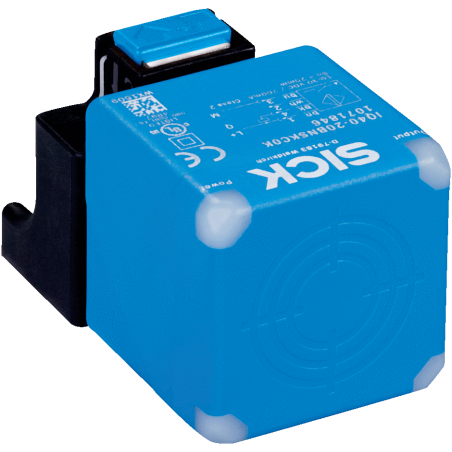 Sick IQ40-40NPPKC0K 1071552 ,Ebat 66x40x40mm,Ölçüm 40mm,Çıkış PNP-NO NC,Besleme 10v..30vdc,Soket M12 4pin,Endüktif Metal Sensör