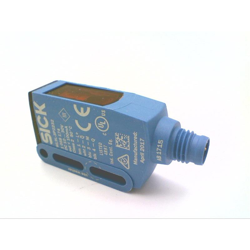 Sick WL9L-3P2232 1058174 ,Ebat 50x24X13mm,Ölçüm 8mt,Çıkış PNP-NO NC,Besleme 10v..30vdc,Soket M8 4pin,Lazer Reflektör Fotosel