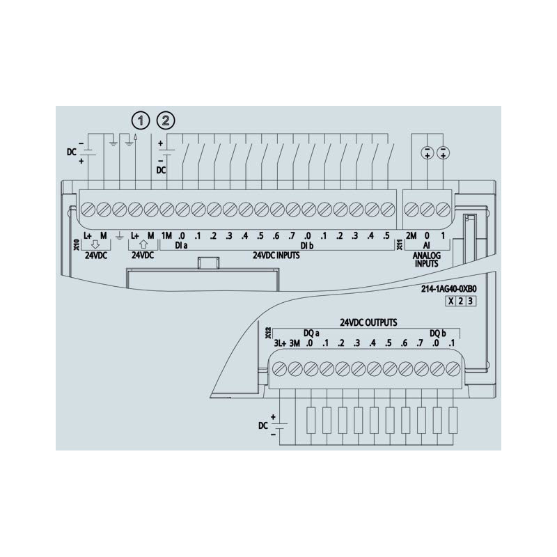 Siemens CPU1214C ,S7-1200 DC DC DC,Besleme 24vdc,Giriş 14-Dijital 2-Analog,Çıkış 10-PNP,Plc Cpu Modül