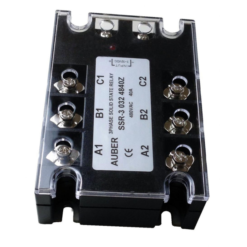 Soljex 3PH25DA-H ,Güç 3x480vac 25 Amper,Kontrol 3v..30vdc,3-Faz,Dc-Ac,Solid State Röle