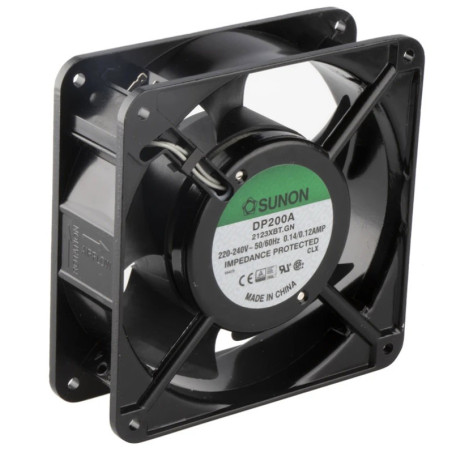 Sunon DP200A ,Ebat 120x38mm,Besleme 220vac 0.13A 23W,Hava 95-Cfm,2-Kablo Fan