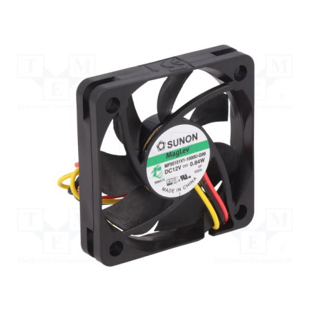 Sunon MF50151V1-1000U-F99 ,Ebat 50x15mm,Besleme 12vdc 0.07A 0.9W,Hava 17-Cfm,3-Kablo Fan