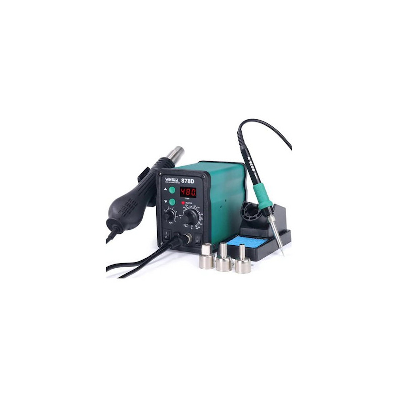 Yihua 878D , 220vac 45w,Lehimleme Sıcak Hava,Havya İstasyon