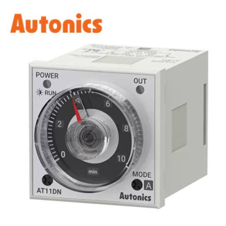 Autonics AT11DN ,Ebat 48x48mm,Besleme 24v..220vac dc,Kontak-2A2K,Soket Yuvarlak-11pin,Zaman Röle