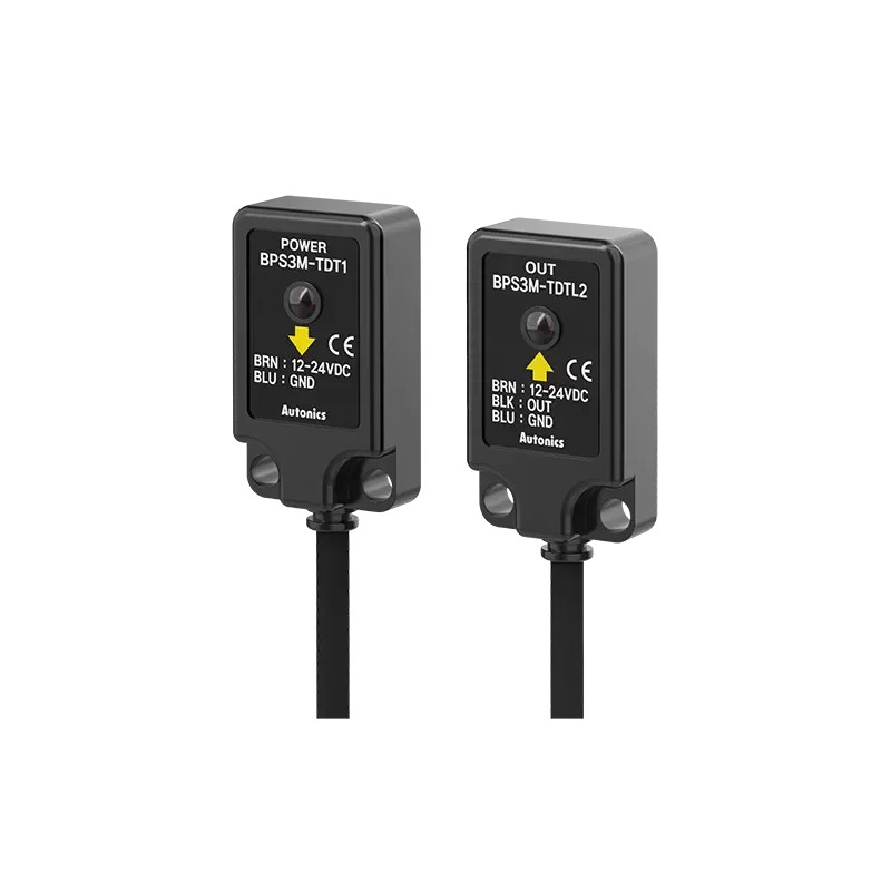 Autonics BPS3M-TDT-P ,Ebat 28x8x16mm,Ölçüm 3mt,Çıkış PNP-NO,Besleme 10v..30vdc,3-Kablo 2mt,Karşılıklı Fotosel