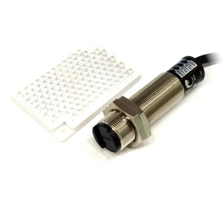 Autonics BR3M-MDT-P ,Ebat M18x75mm,Ölçüm 3mt,Çıkış PNP-NO NC,Besleme 10v..30vdc,4-Kablo,Reflektör Fotosel