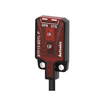 Autonics BTF15-BDTL-P ,Ebat 13x19x5mm,Ölçüm 15mm,Çıkış PNP-NO,Besleme 10v..30vdc,3-Kablo 2mt,Cisim Fotosel